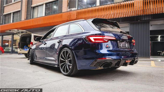 Audi RS4 B9 / B9.5 2018 2019 2020 2021 2022 2023 2024 with Aftermarket Parts - V1 Style Rear Roof Spoiler Pre-preg Carbon Fiber from Karbel Carbon