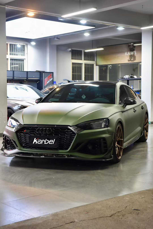 Audi RS5 S5 A5 B9 B9.5 2017 2018 2019 2020 2021 2022 2023 2024 Early 2025 with Aftermarket Parts - Eyebrows Eyelids Pre-preg Carbon Fiber from Karbel Carbon