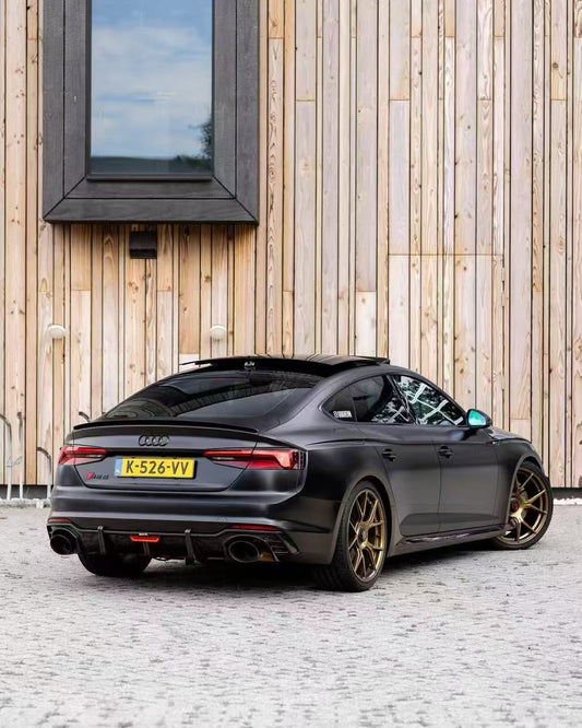 Audi RS5 B9 2018 2019 2020 with Aftermarket Parts - Rear Diffuser Pre-preg Carbon Fiber from Karbel Carbon
