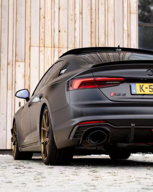 Audi RS5 B9 2018 2019 2020 with Aftermarket Parts - Rear Diffuser Pre-preg Carbon Fiber from Karbel Carbon