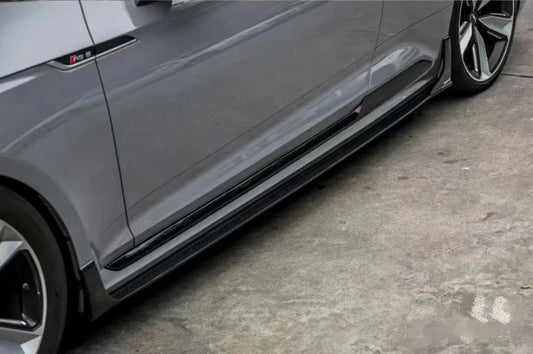 Audi RS5 B9 2017 2018 2019 with Aftermarket Parts - Side Skirts Pre-preg Carbon Fiber from Karbel Carbon