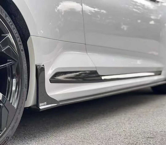 Audi RS5 B9 2017 2018 2019 with Aftermarket Parts - Side Skirts Pre-preg Carbon Fiber from Karbel Carbon