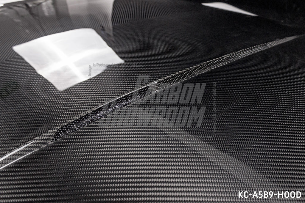 Audi RS5 S5 A5 B9 B9.5 2017-ON with Aftermarket Parts - Hood Pre-preg Carbon Fiber from Karbel Carbon