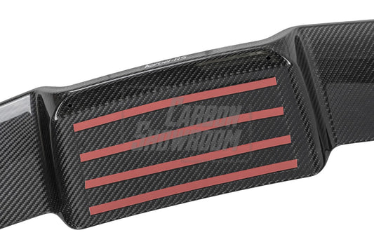 Audi RS6 C8 2020-ON with Aftermarket Parts - Rear Trunk Spoiler Pre-preg Carbon Fiber from Karbel Carbon