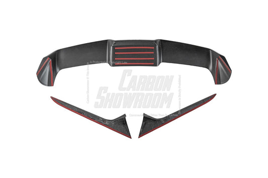Audi RS6 C8 2020-ON with Aftermarket Parts - Rear Trunk Spoiler Pre-preg Carbon Fiber from Karbel Carbon