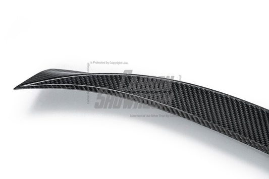 Audi RS6 C8 2020-ON with Aftermarket Parts - Rear Trunk Spoiler Pre-preg Carbon Fiber from Karbel Carbon