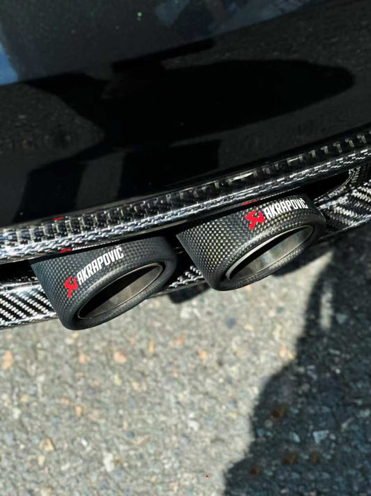 Audi S7 A7 (with s-line bumper) C8 2019-ON with Aftermarket Parts - V2 Style Rear Diffuser & Canards Pre-preg Carbon Fiber from Karbel Carbon