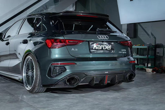 Karbel Carbon Rear Roof Spoiler for Audi S3 A3 8Y 2021-ON Pre-preg Carbon Fiber
