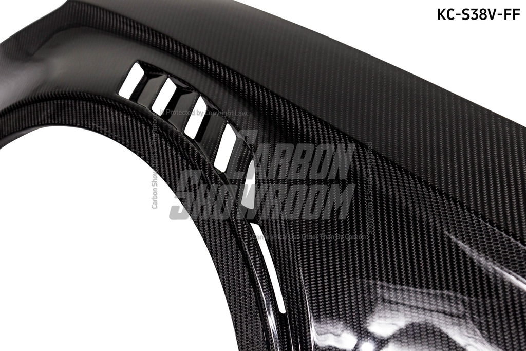 Audi S3 A3 8V.5 2015 2016 2017 2018 2019 2020 & RS3 8V.5 2018 2019 2020 With Aftermarket Parts - Front Fenders Pre-preg Carbon Fiber from Karbel Carbon