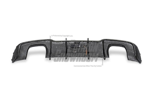 Audi S3 A3 (with S-bumper) 8V.5 2017 2018 2019 2020 With Aftermarket Parts - With LED Light Style Rear Diffuser Pre-preg Carbon Fiber from Karbel Carbon