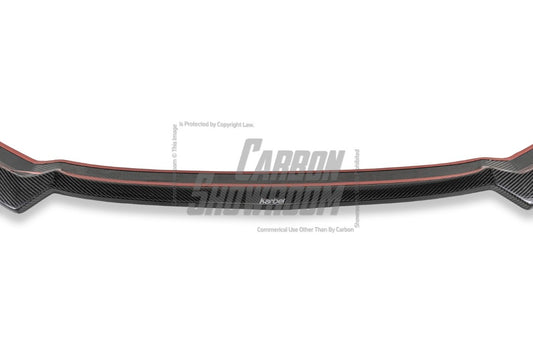Audi S3 A3 (with S-bumper) 8V.5 2017 2018 2019 2020 with Aftermarket Parts - Front Lip Pre-preg Carbon Fiber from Karbel Carbon