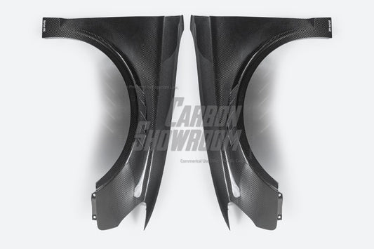Audi S3 A3 8V.5 2015 2016 2017 2018 2019 2020 & RS3 8V.5 2018 2019 2020 With Aftermarket Parts - Front Fenders Pre-preg Carbon Fiber from Karbel Carbon