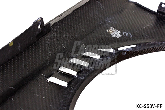 Audi S3 A3 8V.5 2015 2016 2017 2018 2019 2020 & RS3 8V.5 2018 2019 2020 With Aftermarket Parts - Front Fenders Pre-preg Carbon Fiber from Karbel Carbon