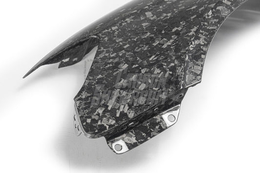 Audi S3 A3 8V.5 2015 2016 2017 2018 2019 2020 & RS3 8V.5 2018 2019 2020 With Aftermarket Parts - Front Fenders Pre-preg Carbon Fiber from Karbel Carbon