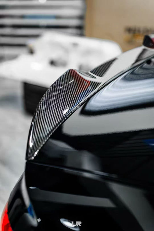 Audi S4 A4 B9 / B9.5 2017 2018 2019 2020 2021 2022 2023 2024 with Aftermarket Parts - Rear Spoiler Pre-preg Carbon Fiber/FRP from Karbel Carbon
