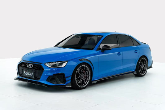 Audi S4 A4 B9 / B9.5 2017 2018 2019 2020 2021 2022 2023 2024 with Aftermarket Parts - V2 Side Skirts Pre-preg Carbon Fiber from Karbel Carbon