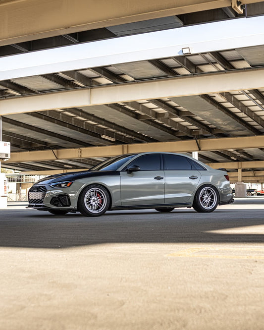 Audi S4 A4 S-line (with s-line bumper, does not fit base model) B9.5 2020-ON with Aftermarket Parts - Front Lip Pre-preg Carbon Fiber from Karbel Carbon