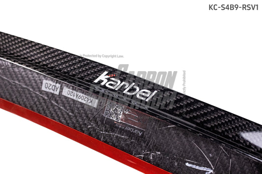 Audi S4 A4 B9 / B9.5 2017 2018 2019 2020 2021 2022 2023 2024 with Aftermarket Parts - Rear Spoiler Pre-preg Carbon Fiber from Karbel Carbon