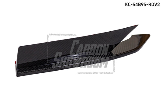 Audi S4 B9.5 2020-ON with Aftermarket Parts - V2 Style Rear Diffuser & Canards Pre-preg Carbon Fiber from Karbel Carbon