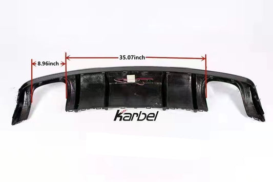 Audi S4 B9.5 2020-ON with Aftermarket Parts - Rear Diffuser & Canards V1 Style Pre-preg Carbon Fiber from Karbel Carbon