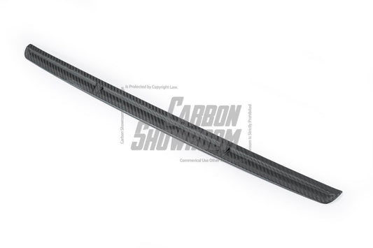 Audi S4 A4 S-line (with s-line bumper, does not fit base model) B9.5 2020 2021 2022 2023 2024 with Aftermarket Parts - Front Bumper Top Trim Pre-preg Carbon Fiber from Karbel Carbon