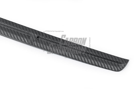 Audi S4 A4 S-line (with s-line bumper, does not fit base model) B9.5 2020 2021 2022 2023 2024 with Aftermarket Parts - Front Bumper Top Trim Pre-preg Carbon Fiber from Karbel Carbon