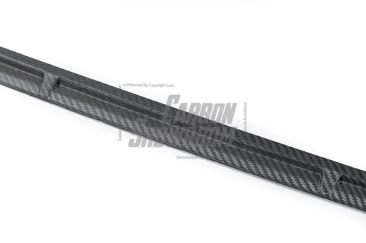 Audi S4 A4 S-line (with s-line bumper, does not fit base model) B9.5 2020 2021 2022 2023 2024 with Aftermarket Parts - Front Bumper Top Trim Pre-preg Carbon Fiber from Karbel Carbon