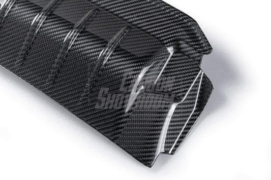 Audi S4 A4 S-line (with s-line bumper, does not fit base model) B9.5 2020 2021 2022 2023 2024 with Aftermarket Parts - Radiator Cooling Plate Pre-preg Carbon Fiber from Karbel Carbon