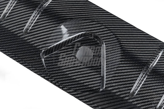 Audi S4 A4 S-line (with s-line bumper, does not fit base model) B9.5 2020 2021 2022 2023 2024 with Aftermarket Parts - Radiator Cooling Plate Pre-preg Carbon Fiber from Karbel Carbon