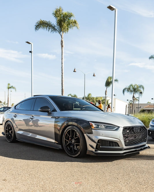 Audi S5 A5 B9 2017 2018 2019 with Aftermarket Parts - Front Fenders Pre-preg Carbon Fiber from Karbel Carbon