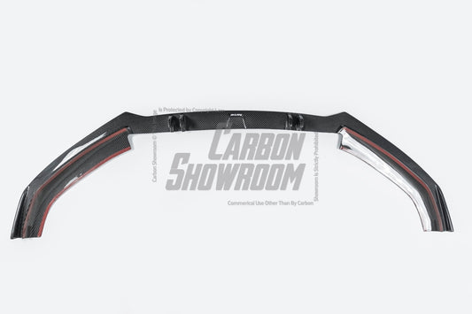 Audi S5 A5 (with s-line bumper, does not base model) B9 2017-2019 with Aftermarket Parts - V1 Front Lip Pre-preg Carbon Fiber from Karbel Carbon