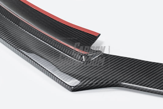 Audi S5 A5 (with s-line bumper, does not base model) B9 2017-2019 with Aftermarket Parts - V1 Front Lip Pre-preg Carbon Fiber from Karbel Carbon