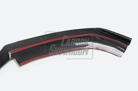 Audi S5 A5 (with s-line bumper, does not base model) B9 2017-2019 with Aftermarket Parts - V1 Front Lip Pre-preg Carbon Fiber from Karbel Carbon