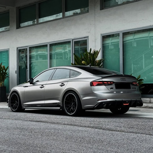 Audi S5 A5 (with s-line bumper, does not base model) B9 2017 2018 2019 with Aftermarket Parts - Rear Diffuser Pre-preg Carbon Fiber from Karbel Carbon