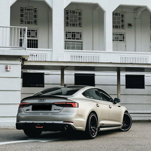 Audi RS5 S5 A5 B9 2017 2018 2019 with Aftermarket Parts - Side Skirts Pre-preg Carbon Fiber from Karbel Carbon