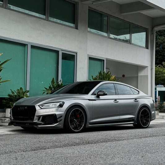 Audi RS5 S5 A5 B9 2017 2018 2019 with Aftermarket Parts - Side Skirts Pre-preg Carbon Fiber from Karbel Carbon