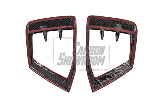 Audi S5 A5 (with s-line bumper, does not base model) B9.5 2020 2021 2022 2023 2024 with Aftermarket Parts - Upper Valences Carbon Fiber from Karbel Carbon