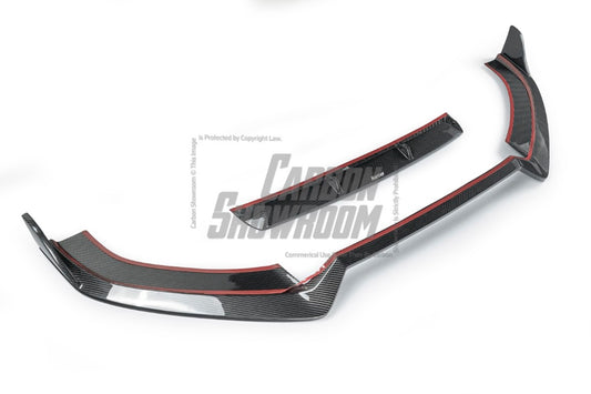 Audi S6 / A6 Avant / A6 S-Line (with s-line bumper, does not base model) C7.5 2016 2017 2018 with Aftermarket Parts - Front Lip Pre-preg Carbon Fiber from Karbel Carbon