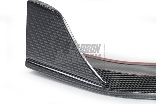 Audi S6 / A6 Avant / A6 S-Line (with s-line bumper, does not base model) C7.5 2016 2017 2018 with Aftermarket Parts - Front Lip Pre-preg Carbon Fiber from Karbel Carbon