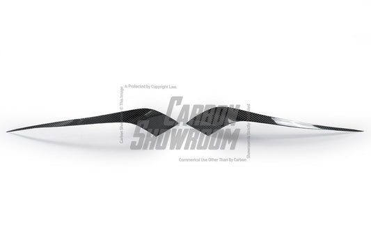 Audi S6 / A6 Avant / A6 S-Line (with s-line bumper, does not base model) C7.5 2016 2017 2018 with Aftermarket Parts - Upper Valences Pre-preg Carbon Fiber from Karbel Carbon