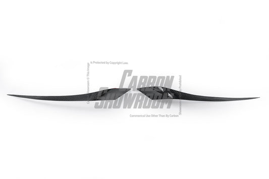 Audi S6 / A6 Avant / A6 S-Line (with s-line bumper, does not base model) C7.5 2016 2017 2018 with Aftermarket Parts - Upper Valences Pre-preg Carbon Fiber from Karbel Carbon