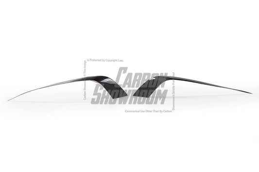 Audi S6 / A6 Avant / A6 S-Line (with s-line bumper, does not base model) C7.5 2016 2017 2018 with Aftermarket Parts - Upper Valences Pre-preg Carbon Fiber from Karbel Carbon