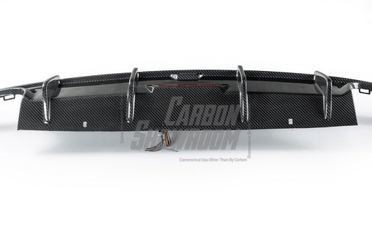 Audi S6 / A6 Avant / A6 S-line / A6 C8 2019 2020 2021 2022 2023 2024 with Aftermarket Parts - Rear Diffuser Pre-preg Carbon Fiber from Karbel Carbon