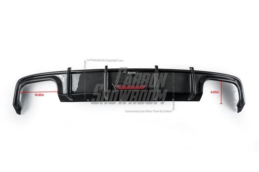 Audi S6 / A6 Avant / A6 S-line / A6 C8 2019 2020 2021 2022 2023 2024 with Aftermarket Parts - Rear Diffuser Pre-preg Carbon Fiber from Karbel Carbon