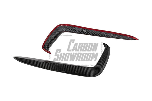 Audi S7 A7 S-line (with s-line bumper, does not base model) C7.5 2016-2018 with Aftermarket Parts - Upper Valences Pre-preg Carbon Fiber from Karbel Carbon