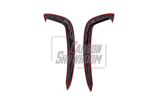 Audi S7 A7 S-line (with s-line bumper, does not base model) C7.5 2016-2018 with Aftermarket Parts - Upper Valences Pre-preg Carbon Fiber from Karbel Carbon