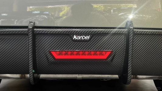 Audi S7 A7 (with s-line bumper) C8 2019-ON with Aftermarket Parts - V1 Style Rear Diffuser Pre-preg Carbon Fiber from Karbel Carbon