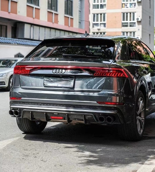 Audi Audi SQ8 Q8 2019-ON with Aftermarket Parts - V2 Rear Diffuser Dry Pre-preg Carbon Fiber from Karbel Carbon