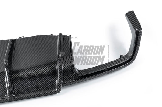Audi TTS / TT (with s-line bumper) 8S MK3 2015 2016 2017 2018 2019 with Aftermarket Parts - Rear Diffuser& Canards Pre-preg Carbon Fiber from Karbel Carbon