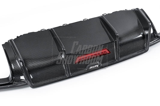 Audi TTS / TT (with s-line bumper) 8S MK3 2015 2016 2017 2018 2019 with Aftermarket Parts - Rear Diffuser& Canards Pre-preg Carbon Fiber from Karbel Carbon